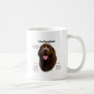 Geschichtsentwurf Neufundlands (Brown) Kaffeetasse
