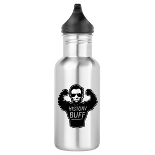 Geschichtslederfarbene Lincoln-Wasser-Flasche Edelstahlflasche