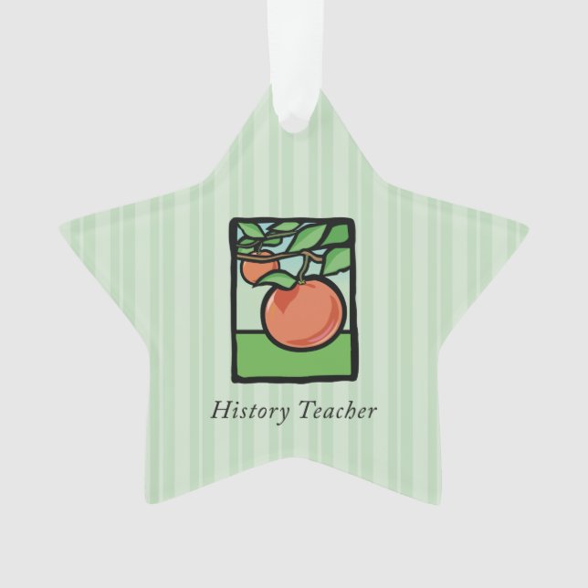 Geschichtslehrer Danke, Apple Ornament (Vorderseite)