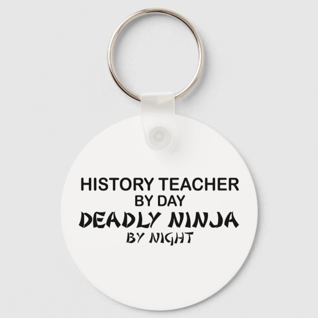 Geschichtslehrer Deadly Ninja Schlüsselanhänger (Vorderseite)