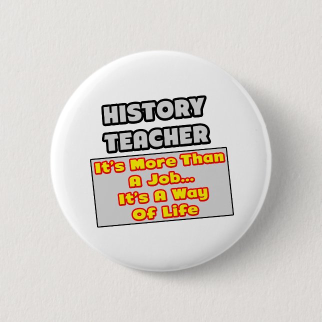 Geschichtslehrer... Lebensweg Button (Vorderseite)