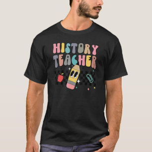 Geschichtslehrer Retro Süß Zurück zur Schule Lehre T-Shirt