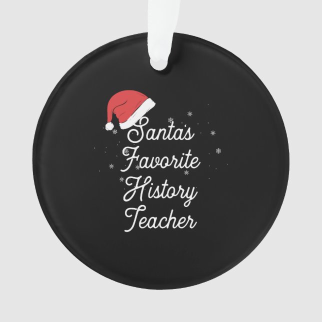 Geschichtslehrer Weihnachten Ornament (Vorderseite)