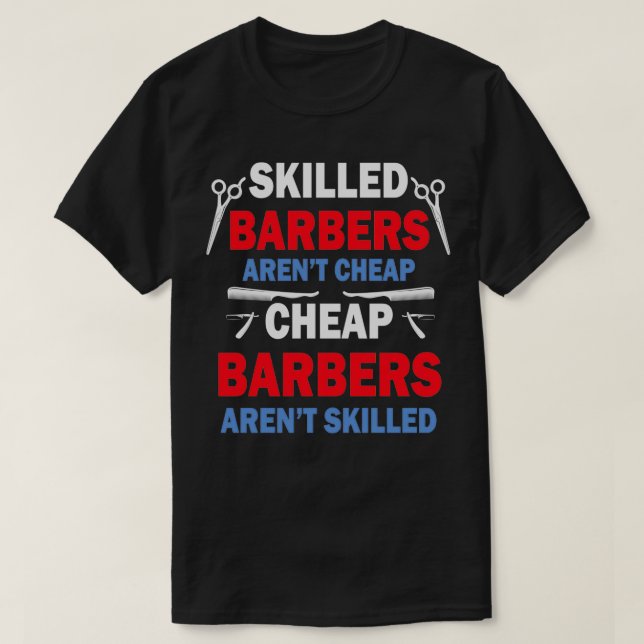 Geschickte Barbers Arenx27t billig billig Barbers  T-Shirt (Design vorne)