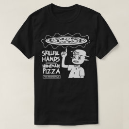 Geschickte Hände hausgemachte Pizza T-Shirt