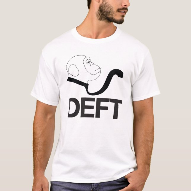 geschicktes Entwurfsaffe-Krawatten-Shirt T-Shirt (Vorderseite)