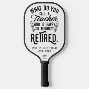 Geschiedener Hochschullehrer Ruhestand Andenken Pickleball Schläger