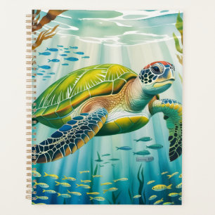 Geschilderte Schildkröte Planer
