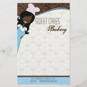 Geschirr - Afroamerikanischer Bäcker-Cup - Kuchen Briefpapier