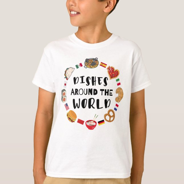 Geschirr auf der ganzen Welt T-Shirt (Vorderseite)