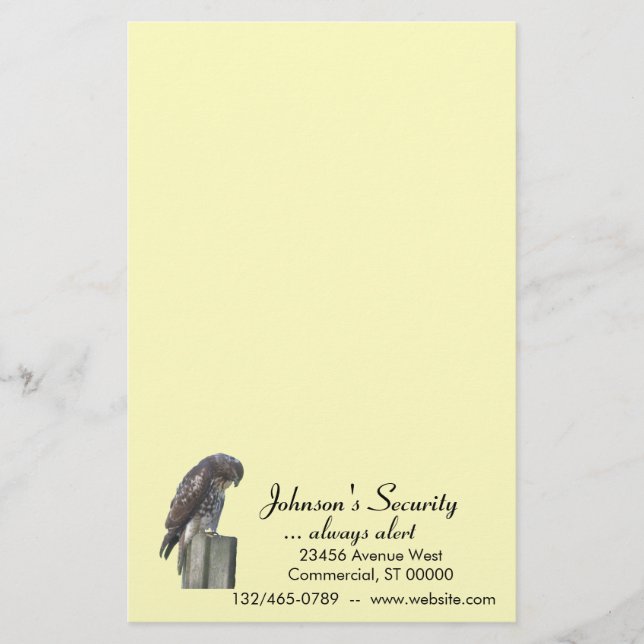 Geschirr - Falcon Briefpapier (Vorderseite)