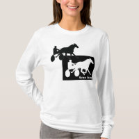 Geschirr-Laufenentwurfs-Shirt