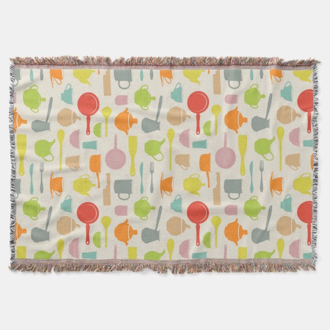 Geschirr-Muster Decke (Vorderseite)