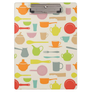 Geschirr-Muster Klemmbrett
