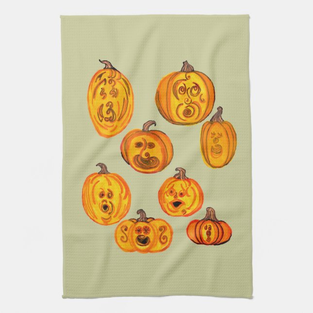 Geschirr Pumpkins Küchentücher (Vertikal)