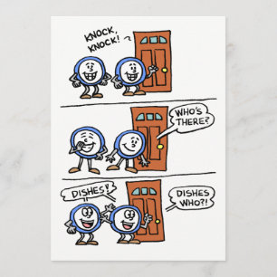 Geschirr und Einladung zu einem Party