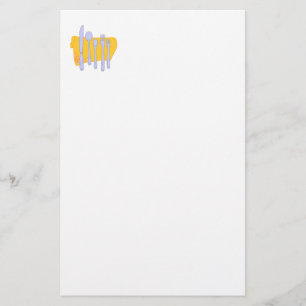 Geschirr und Geschirr ohne Napkin Briefpapier