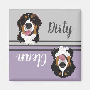 Geschirrspüler Saubere Dirty Berner Hund Magnet