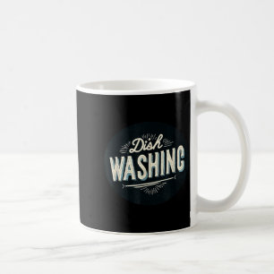 Geschirrspülgrafik für Mann und Frau Kaffeetasse