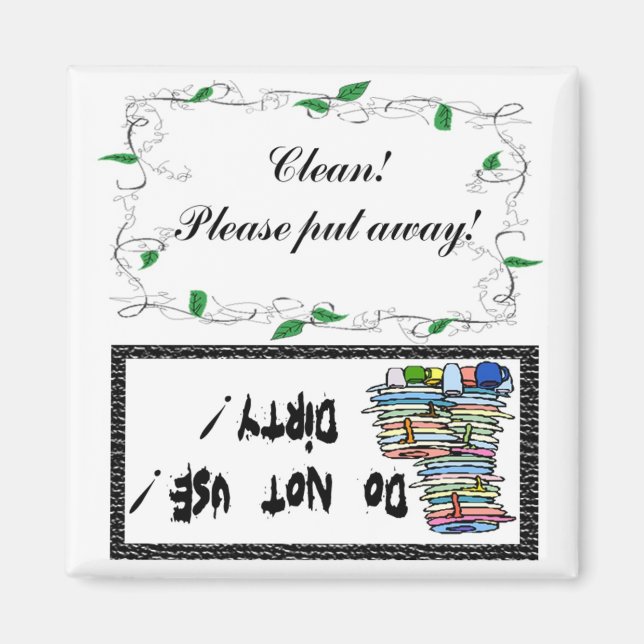 Geschirrspülmagazin Magnet (Vorne)