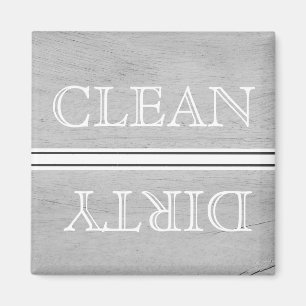 Geschirrspülmaschine im Holzstil Magnet Sauberkeit