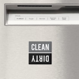 Geschirrspülmaschine Magnet CLEAN | DIRTY - Grau u