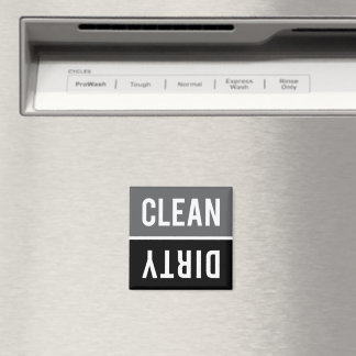 Geschirrspülmaschine Magnet CLEAN | DIRTY - Grau u