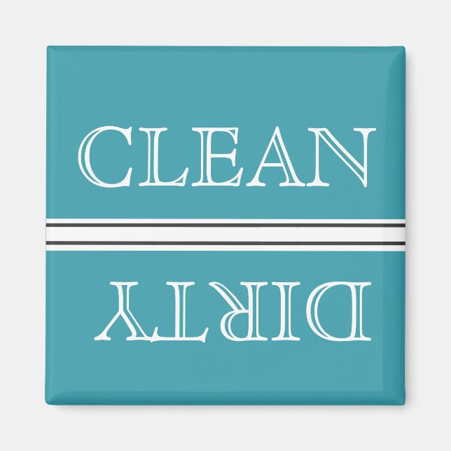 Geschirrspülmaschine mit blauem Stil Magnet Sauber (Vorne)