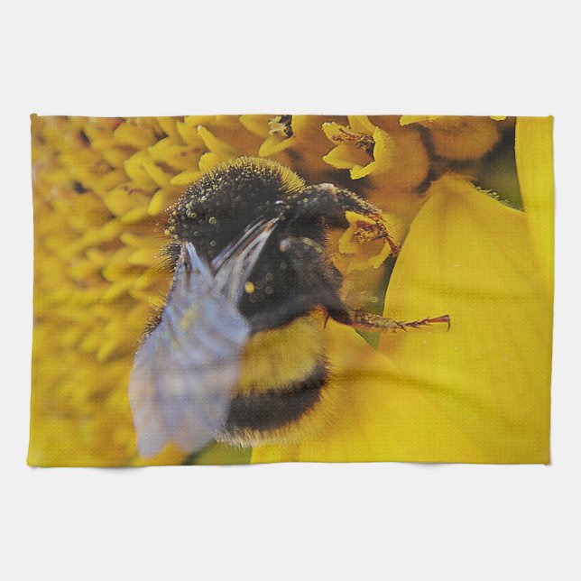 Geschirrtuch fleissige Biene (Horizontal)