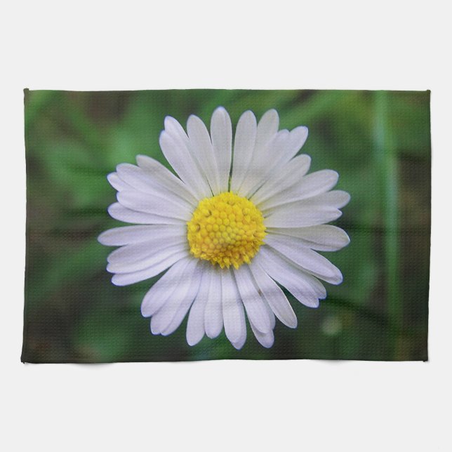 Geschirrtuch fröhliches Gänseblümchen (Horizontal)