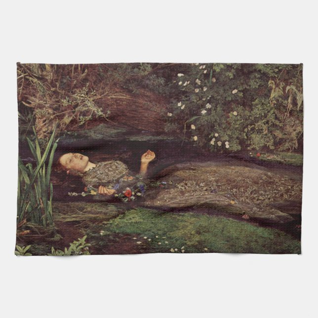 Geschirrtuch John Everett Millaiss Ophelia (Horizontal)