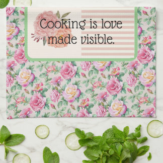 geschirrtuch. Kochen ist Liebe sichtbar gemacht. Geschirrtuch