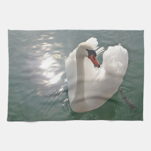 Geschirrtuch romantischer Schwan