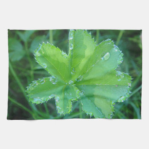 Geschirrtuch Wassertropfen auf Blatt