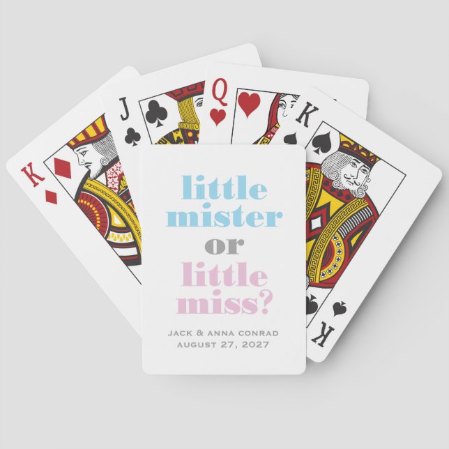 Geschlecht 311 decken kleinen Herrn, kleines Spielkarten (Rückseite)
