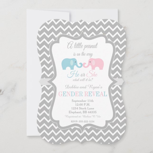 Geschlecht decken Einladungen auf, |, das (Vorderseite)