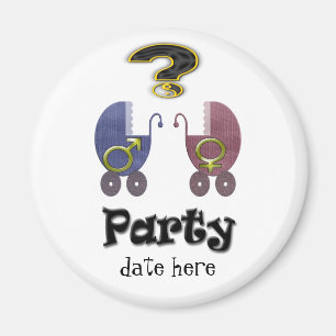 Geschlecht decken Party-Geschenke und Einladungen Magnet