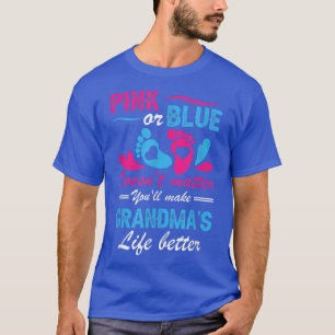 Geschlecht enthüllendes Rosa oder Blau macht Omas T-Shirt