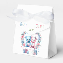 Geschlecht enthüllt Babydusche Teddy Bear Blue Pin Geschenkschachtel