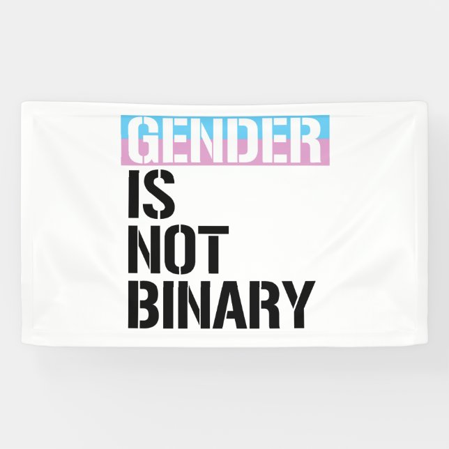 Geschlecht ist nicht binär banner (Horizontal)