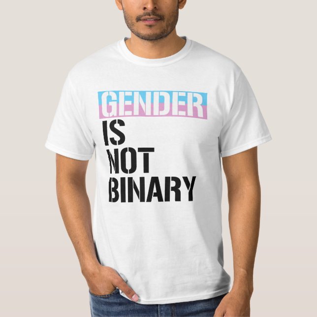 Geschlecht ist nicht binär T-Shirt (Vorderseite)