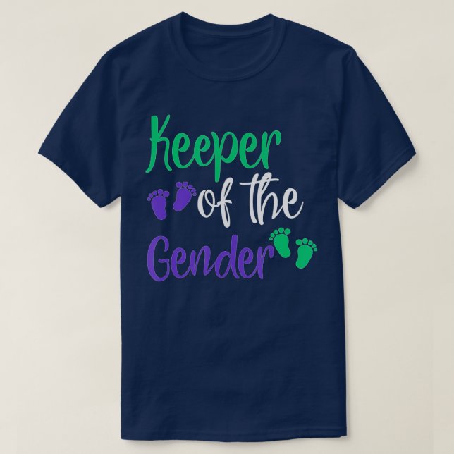 Geschlecht Lila und grüne Wahrung des Geschlechts T-Shirt (Design vorne)
