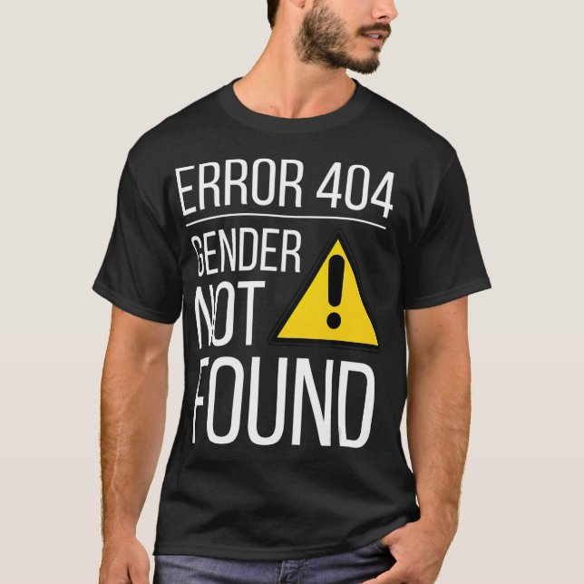 Geschlecht nicht gefunden Agender nicht binäre Gay T-Shirt (Vorderseite)