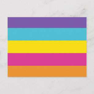 Geschlecht Nichtbinäre Pride-Flagge Postkarte