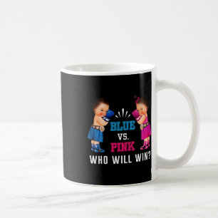 Geschlecht offenbart Blue Vs Pink Ethnic Boxing Ba Kaffeetasse
