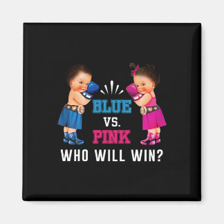 Geschlecht offenbart Blue Vs Pink Ethnic Boxing Ba Magnet