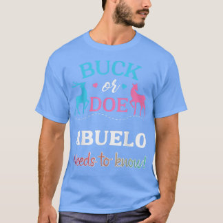 Geschlecht offenbart Buck oder Doe Abuelo Matching T-Shirt