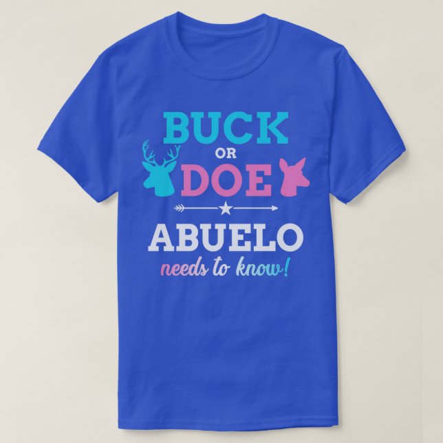 Geschlecht offenbart buck oder nicht abuelo passen T-Shirt (Design vorne)