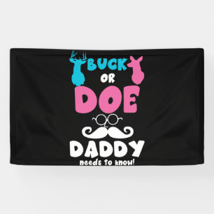 Geschlecht offenbart Buck oder tut Daddy Matching Banner