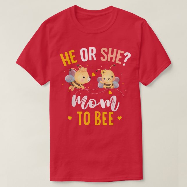 Geschlecht offenbart, dass die Mama dem Party der  T-Shirt (Design vorne)
